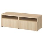 IKEA BESTA tv sehpası ağartılmış meşe görünümlü - 49324357