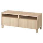 IKEA BESTA tv sehpası ağartılmış meşe görünümlü - 99188343