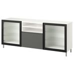 IKEA BESTA tv sehpası beyaz-antrasit - 99574990