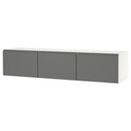 IKEA BESTA tv sehpası beyaz-gri - 29422212