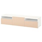 IKEA BESTA tv sehpası beyaz-huş kaplama - 09432467