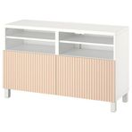 IKEA BESTA tv sehpası beyaz-huş kaplama - 19420497