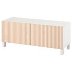 IKEA BESTA tv sehpası beyaz-huş kaplama - 39419445