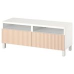 IKEA BESTA tv sehpası beyaz-huş kaplama - 39420000