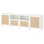 IKEA BESTA tv sehpası beyaz-kahverengi - 89435947