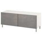 IKEA BESTA tv sehpası beyaz-koyu gri - 29418620