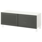 IKEA BESTA tv sehpası beyaz-koyu gri - 29572956
