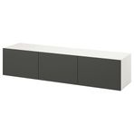 IKEA BESTA tv sehpası beyaz-koyu gri - 39575025