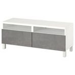 IKEA BESTA tv sehpası beyaz-koyu gri - 99419942