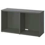 IKEA BESTA tv sehpası iskeleti koyu gri - 40538616