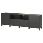 IKEA BESTA tv sehpası koyu gri - 19507886