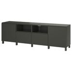 IKEA BESTA tv sehpası koyu gri - 39556041