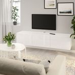 IKEA BESTA tv sehpası parlak cila-beyaz - 19330703