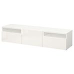 IKEA BESTA tv sehpası parlak cila-beyaz - 79328599