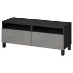 IKEA BESTA tv sehpası venge-koyu gri - 69420013
