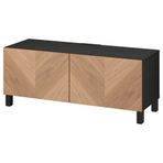 IKEA BESTA tv sehpası venge-meşe kaplama - 19419620
