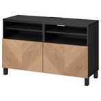 IKEA BESTA tv sehpası venge-meşe kaplama - 29420487