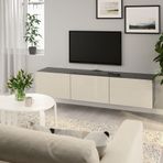 IKEA BESTA tv sehpası venge-parlak cila-bej - 09330671