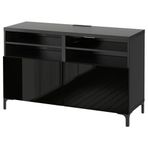 IKEA BESTA tv sehpası venge-parlak cila-siyah - 19068306