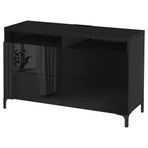 IKEA BESTA tv sehpası venge-parlak cila-siyah - 19193895