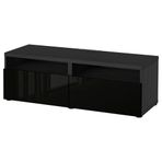 IKEA BESTA tv sehpası venge-parlak cila-siyah - 69324342