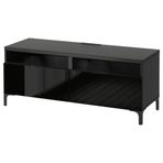 IKEA BESTA tv sehpası venge-parlak cila-siyah - 99188263