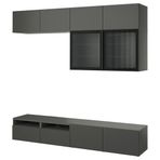 IKEA BESTA tv ünitesi koyu gri - 19556160