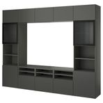 IKEA BESTA tv ünitesi koyu gri - 39556135