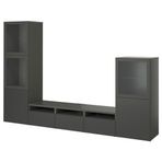 IKEA BESTA tv ünitesi koyu gri - 69556054