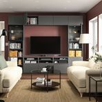 IKEA BESTA tv ünitesi koyu gri - 89507915