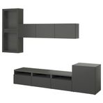 IKEA BESTA tv ünitesi koyu gri - 99507905
