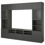 IKEA BESTA tv ünitesi koyu gri - 99556137