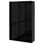 IKEA Besta Venge Parlak Cila Siyah 120x42x193 CM Dolap Kombinasyonu
