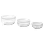 IKEA BESTAMMA cam saklama kabı seti cam - 10495760