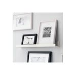 IKEA Beyaz 55 Cm Raf Fotoğraf Resim Çerçevesi Tablo Biblo Kitap Için Ahşap Duvar Rafı