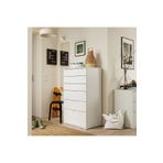 IKEA Beyaz 70x47x120 cm 6 Çekmeceli Şifonyer