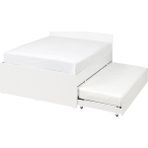 IKEA Beyaz Dayanıklı Çift Kişilik Karyola 160X200 cm