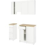 IKEA Beyaz Fonksiyonel Mutfak Dolabı 220X61X220 cm