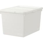 Ikea Beyaz Kapaklı Saklama Kutusu Sockerbıt 38X51X30 Cm