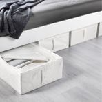 IKEA Beyaz Katlanabilir Saklama Kutusu Hurç 44 x 55 x 19 cm Polyester Kumaş ile Pratik Çözüm