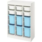 IKEA Beyaz Kullanışlı Saklama Ünitesi 99X44X94 cm Çocuk Odası Oyuncak Dolabı Düzenleyici