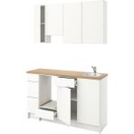 IKEA Beyaz Modern Mutfak Dolabı 220X61X220 cm