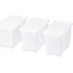 IKEA Beyaz Pratik Kapaklı Kutu 17X10 cm