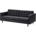 IKEA Beyaz Rahat Kanepe - 3'lü Deri Kanepe