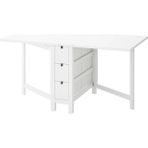 IKEA Beyaz Zarif Yemek Masası - Katlanır Mutfak Masası