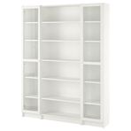 IKEA BILLY cam kapaklı kitaplık beyaz - 19483606