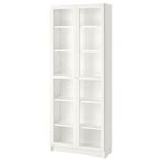 IKEA BILLY cam kapaklı kitaplık beyaz - 69017828
