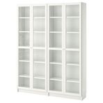 IKEA BILLY cam kapaklı kitaplık beyaz - 89017832