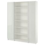 IKEA BILLY cam kapaklı kitaplık beyaz-cam - 79483665