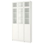 IKEA BILLY cam/panel kapaklı kitaplık beyaz - 59217724